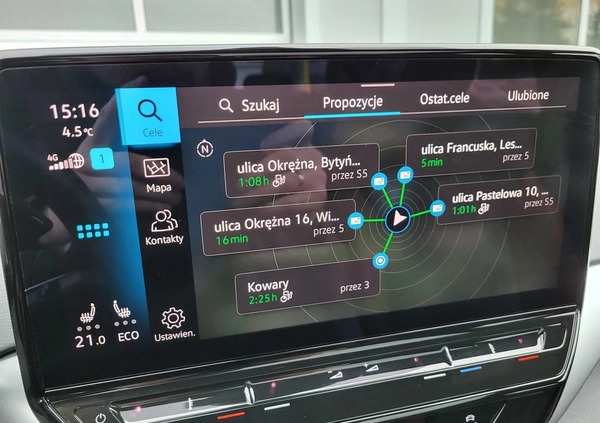 Volkswagen ID.4 cena 154900 przebieg: 21855, rok produkcji 2021 z Głuszyca małe 466
